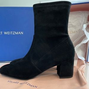 Stuart Weitzman Siggy 60 Black Suede boots size 9 (39.5) New